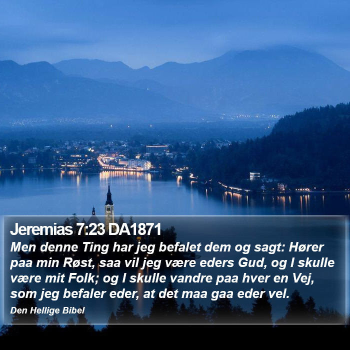 Jeremias 7:23 DA1871 Bible Study