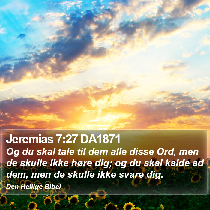 Jeremias 7:27 DA1871 Bible Study