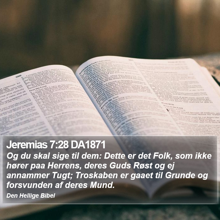 Jeremias 7:28 DA1871 Bible Study