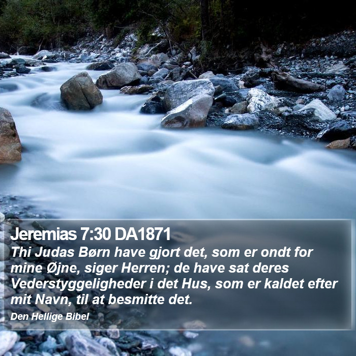 Jeremias 7:30 DA1871 Bible Study