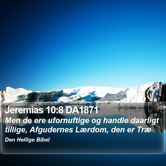 Jeremias 10:8 DA1871 Bible Study