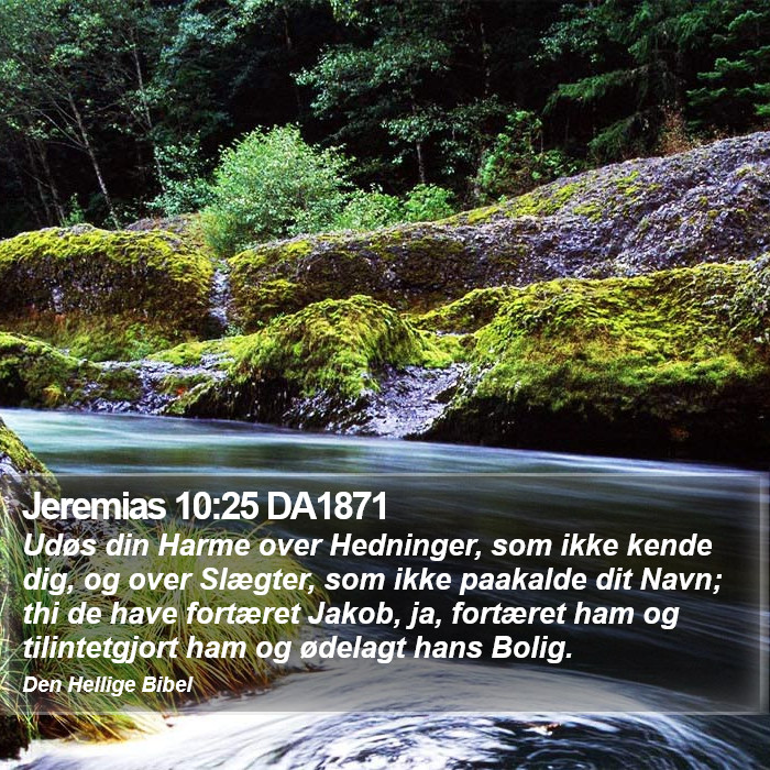 Jeremias 10:25 DA1871 Bible Study