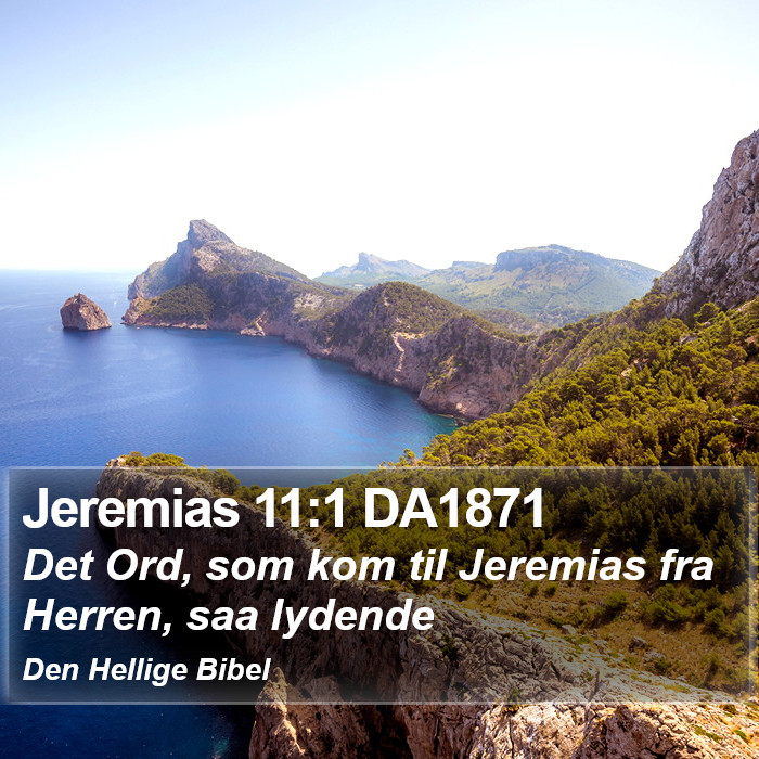 Jeremias 11:1 DA1871 Bible Study