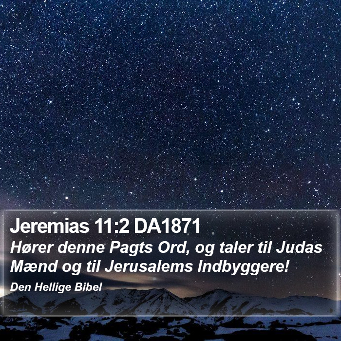 Jeremias 11:2 DA1871 Bible Study