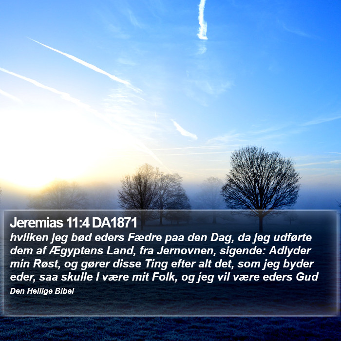 Jeremias 11:4 DA1871 Bible Study