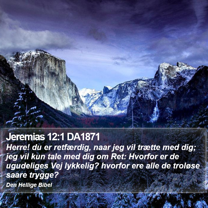 Jeremias 12:1 DA1871 Bible Study