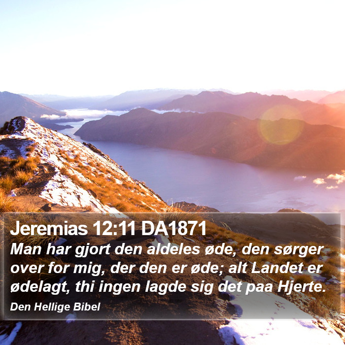 Jeremias 12:11 DA1871 Bible Study