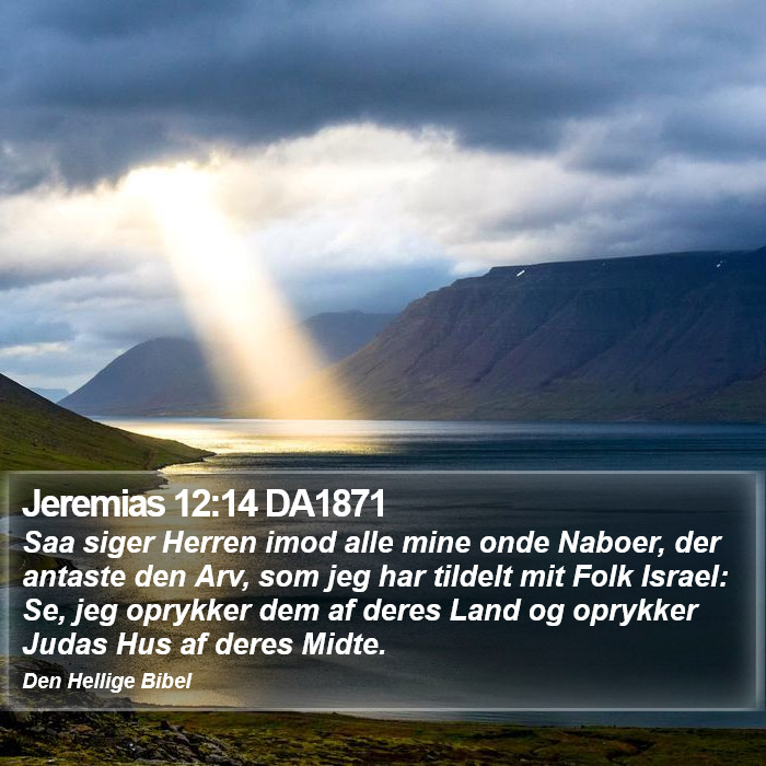 Jeremias 12:14 DA1871 Bible Study