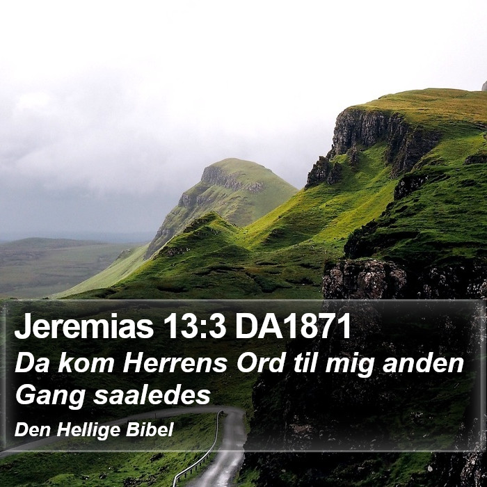 Jeremias 13:3 DA1871 Bible Study