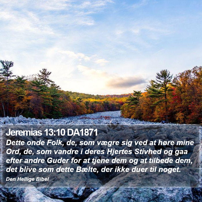 Jeremias 13:10 DA1871 Bible Study