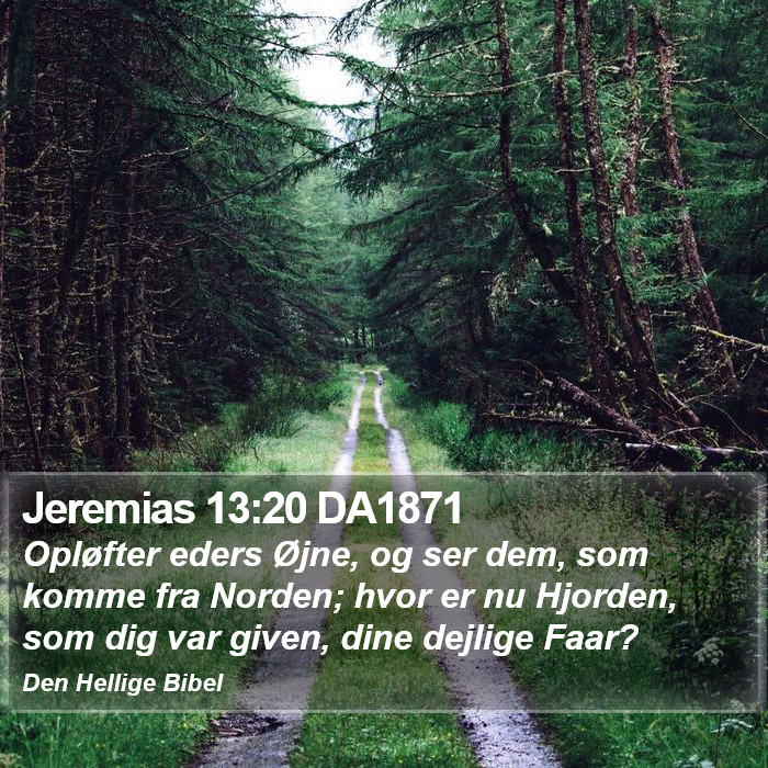 Jeremias 13:20 DA1871 Bible Study