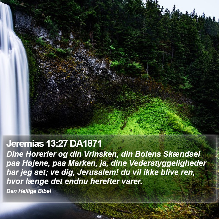 Jeremias 13:27 DA1871 Bible Study