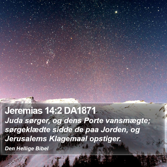 Jeremias 14:2 DA1871 Bible Study