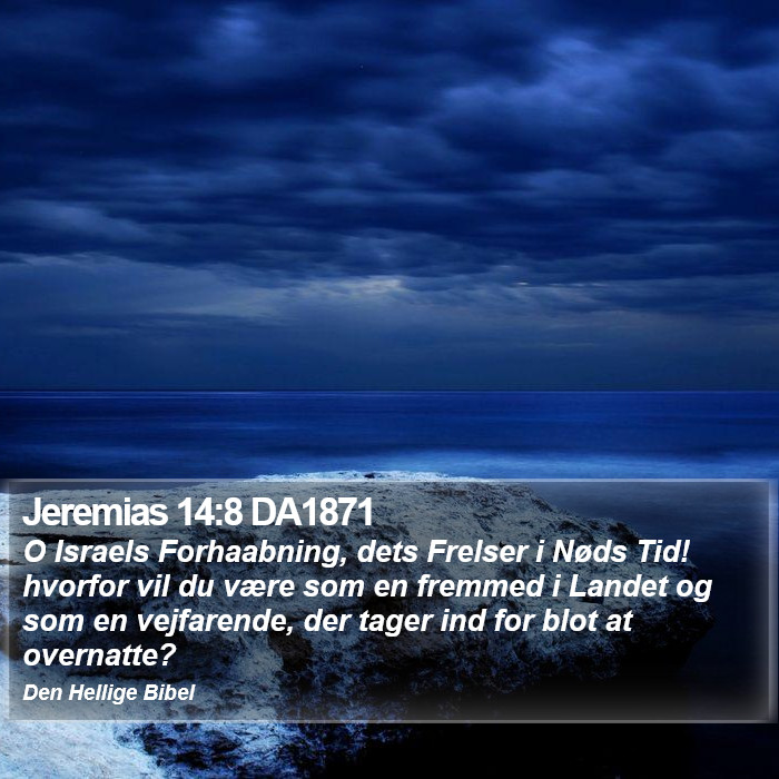 Jeremias 14:8 DA1871 Bible Study