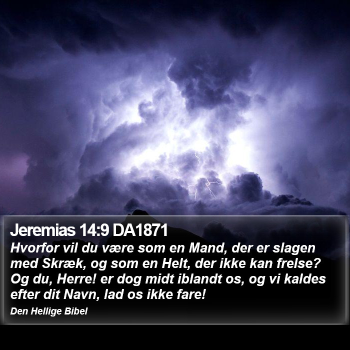 Jeremias 14:9 DA1871 Bible Study