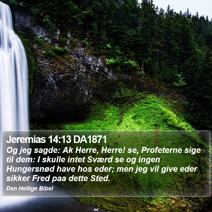 Jeremias 14:13 DA1871 Bible Study