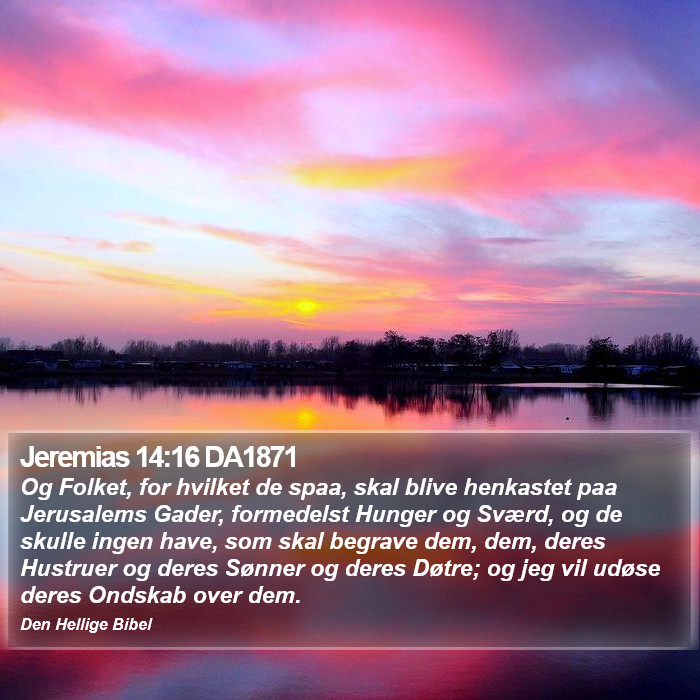 Jeremias 14:16 DA1871 Bible Study