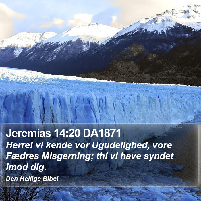 Jeremias 14:20 DA1871 Bible Study