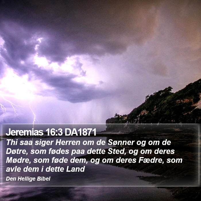 Jeremias 16:3 DA1871 Bible Study