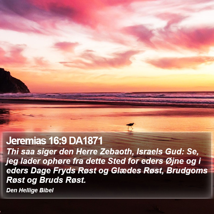 Jeremias 16:9 DA1871 Bible Study