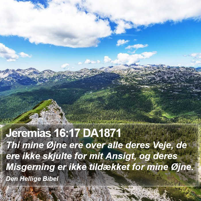 Jeremias 16:17 DA1871 Bible Study