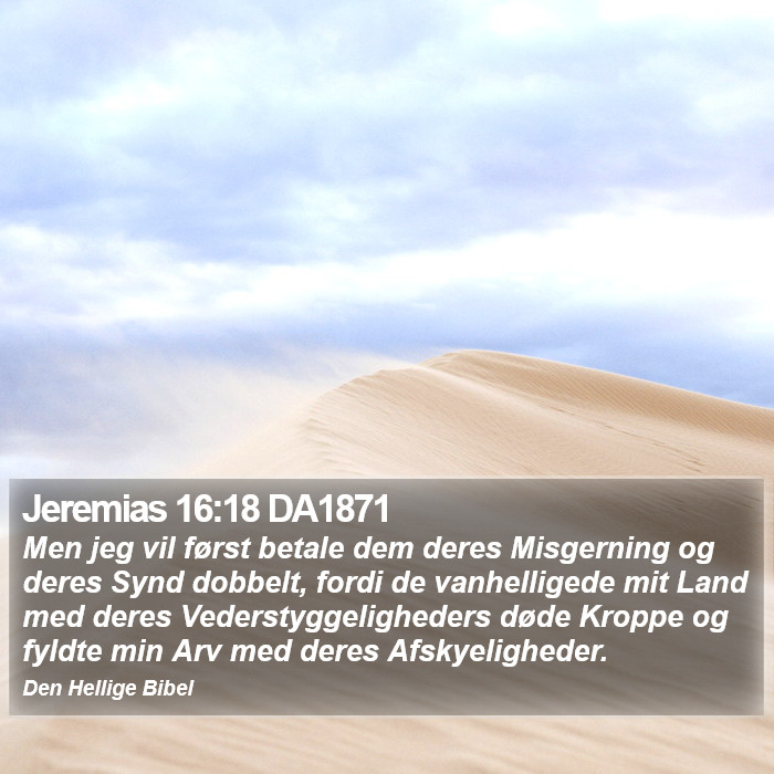 Jeremias 16:18 DA1871 Bible Study