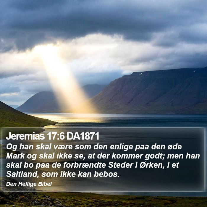 Jeremias 17:6 DA1871 Bible Study