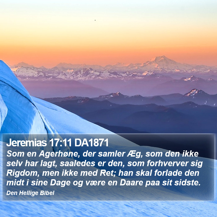 Jeremias 17:11 DA1871 Bible Study