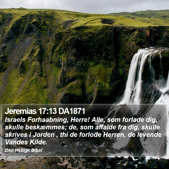 Jeremias 17:13 DA1871 Bible Study