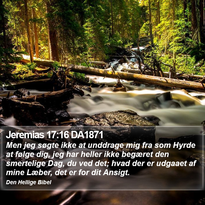 Jeremias 17:16 DA1871 Bible Study