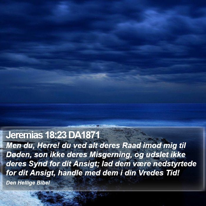 Jeremias 18:23 DA1871 Bible Study