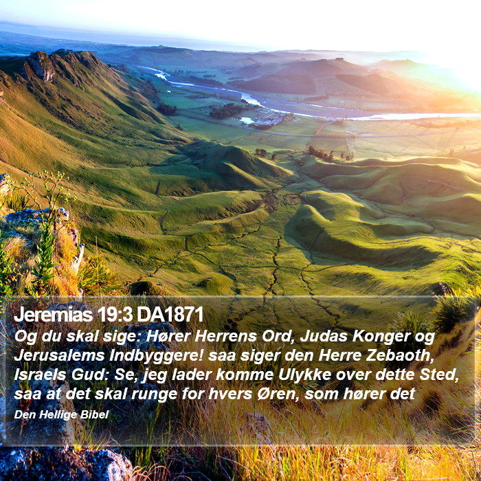 Jeremias 19:3 DA1871 Bible Study