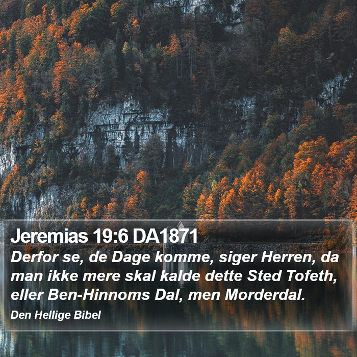 Jeremias 19:6 DA1871 Bible Study