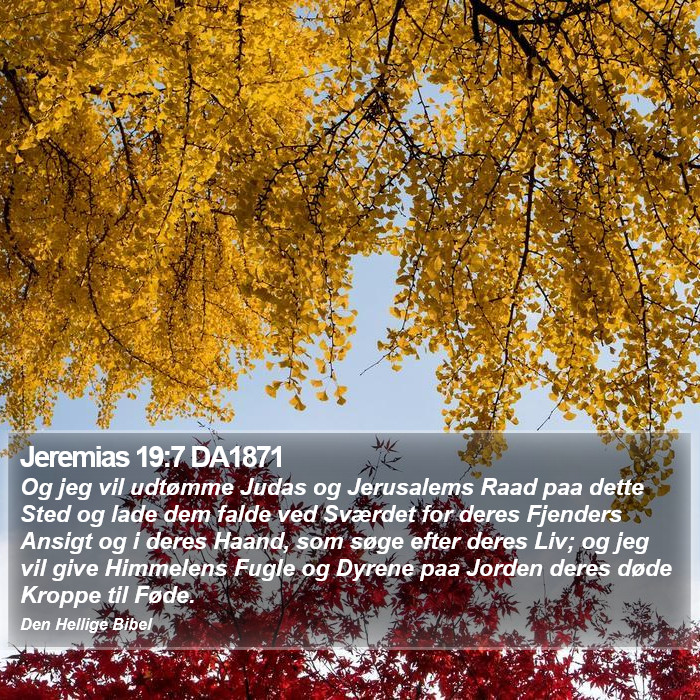 Jeremias 19:7 DA1871 Bible Study