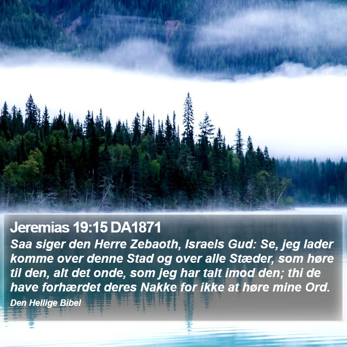 Jeremias 19:15 DA1871 Bible Study