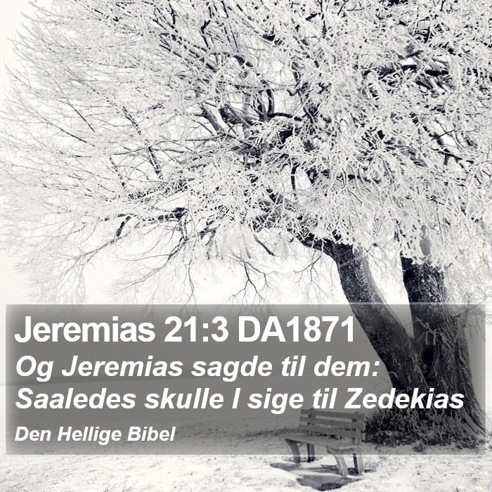 Jeremias 21:3 DA1871 Bible Study