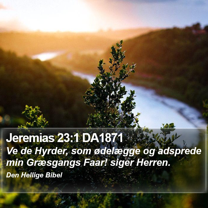 Jeremias 23:1 DA1871 Bible Study