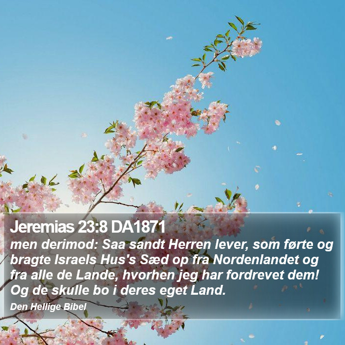 Jeremias 23:8 DA1871 Bible Study