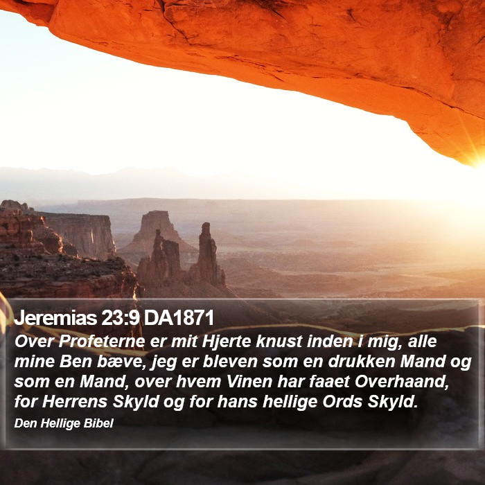 Jeremias 23:9 DA1871 Bible Study