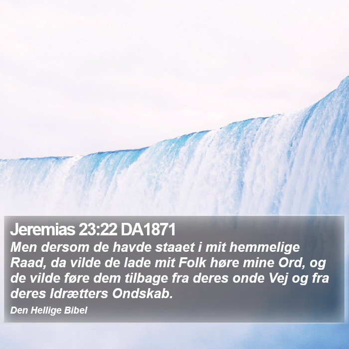 Jeremias 23:22 DA1871 Bible Study