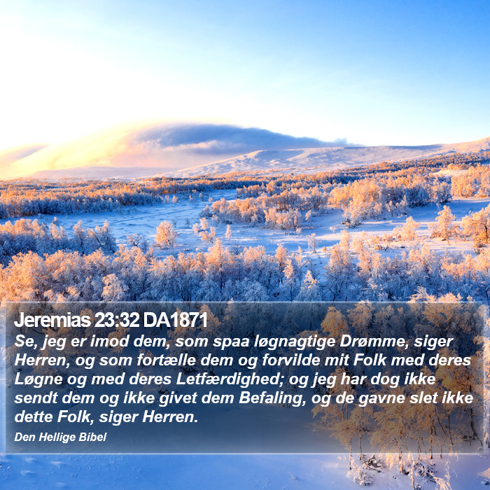 Jeremias 23:32 DA1871 Bible Study