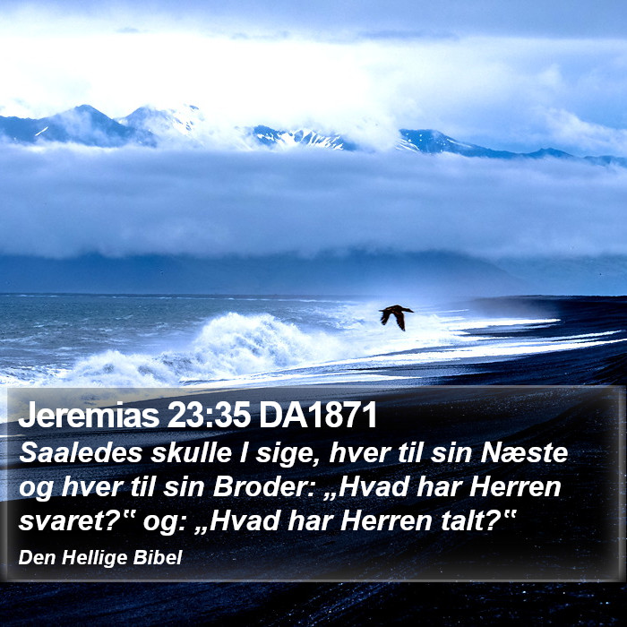 Jeremias 23:35 DA1871 Bible Study