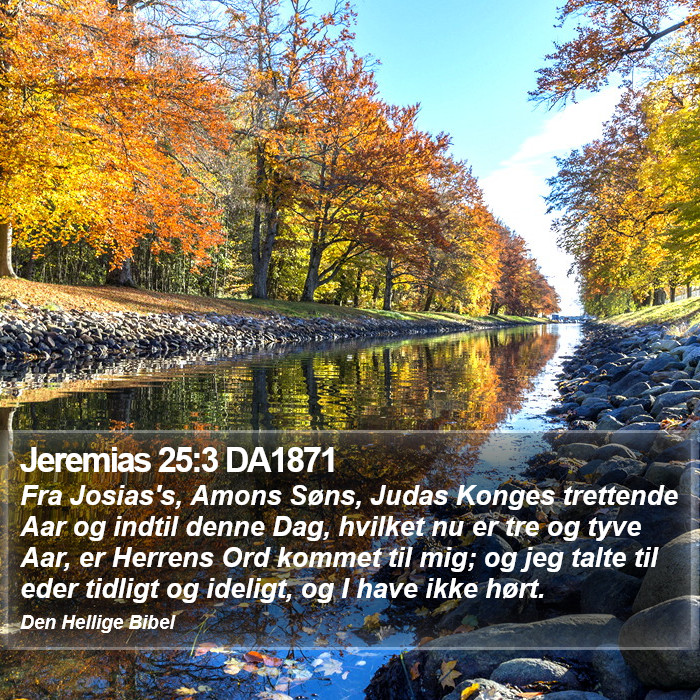 Jeremias 25:3 DA1871 Bible Study