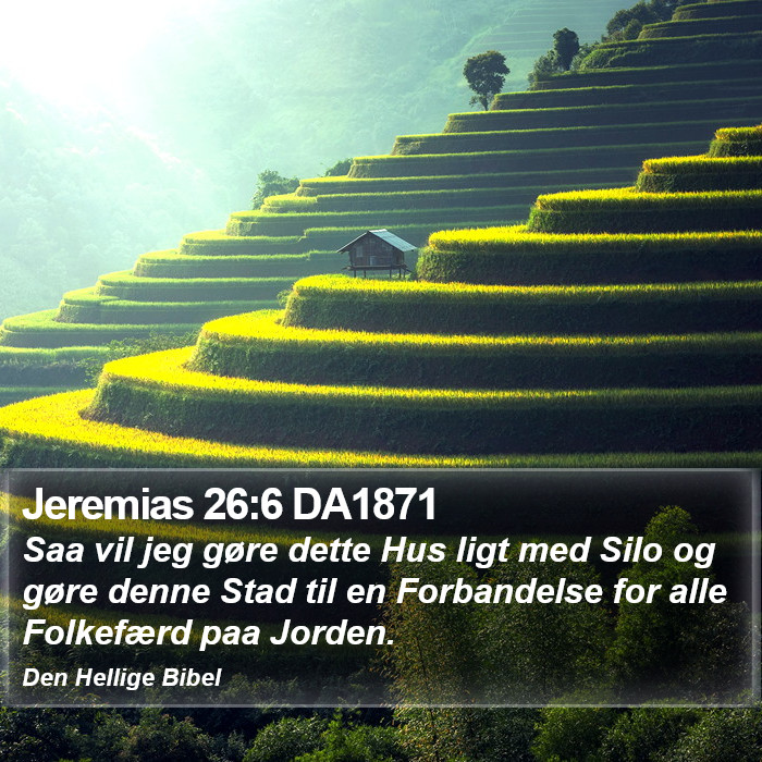 Jeremias 26:6 DA1871 Bible Study