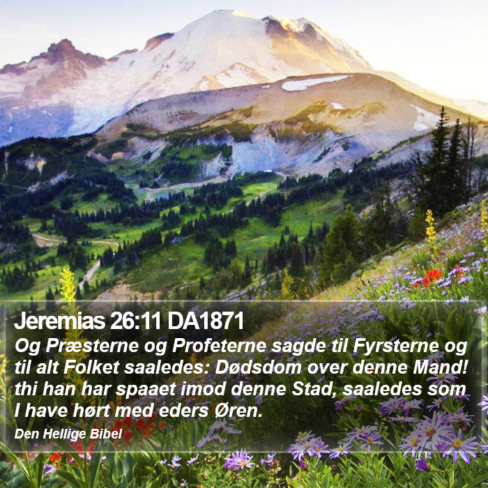 Jeremias 26:11 DA1871 Bible Study