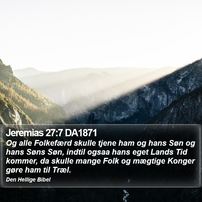 Jeremias 27:7 DA1871 Bible Study