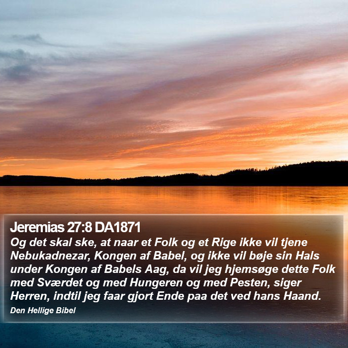 Jeremias 27:8 DA1871 Bible Study