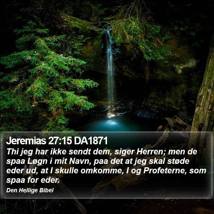 Jeremias 27:15 DA1871 Bible Study