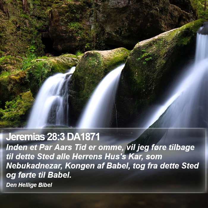 Jeremias 28:3 DA1871 Bible Study