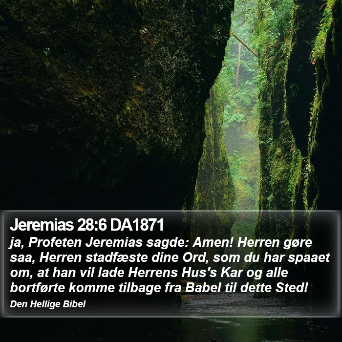 Jeremias 28:6 DA1871 Bible Study